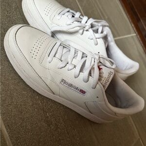 Reebok White Leather Sneakers